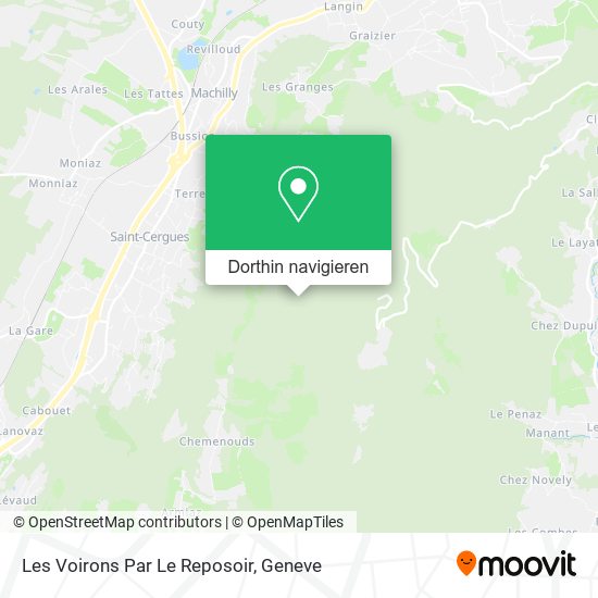 Les Voirons Par Le Reposoir Karte