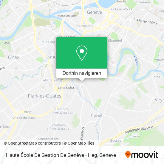 Haute École De Gestion De Genève - Heg Karte