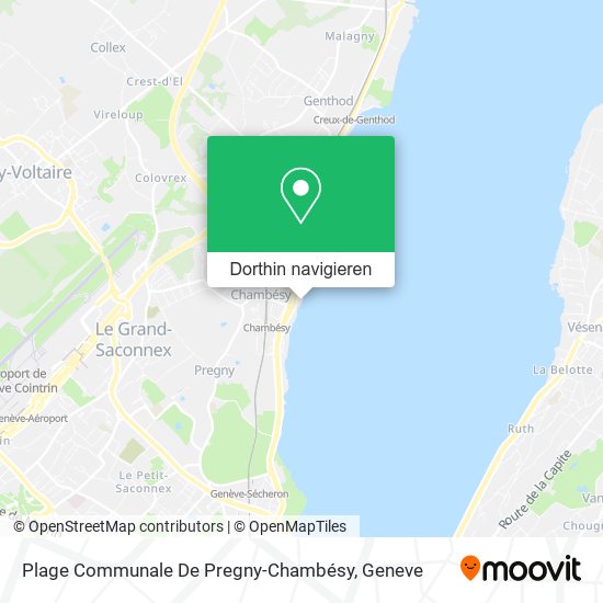 Plage Communale De Pregny-Chambésy Karte