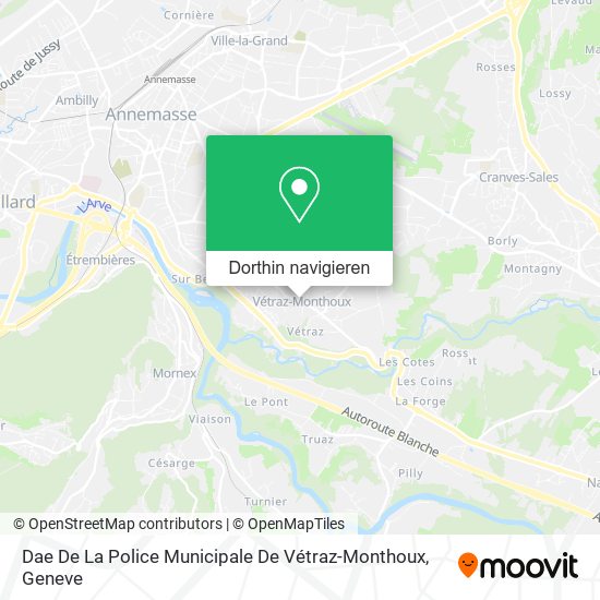 Dae De La Police Municipale De Vétraz-Monthoux Karte