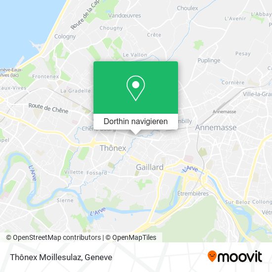 Thônex Moillesulaz Karte
