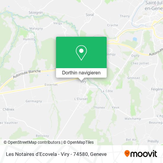 Les Notaires d'Ecovela - Viry - 74580 Karte