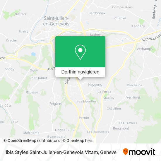 ibis Styles Saint-Julien-en-Genevois Vitam Karte