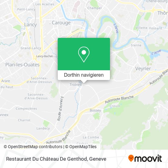 Restaurant Du Château De Genthod Karte