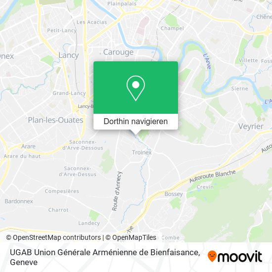 UGAB Union Générale Arménienne de Bienfaisance Karte