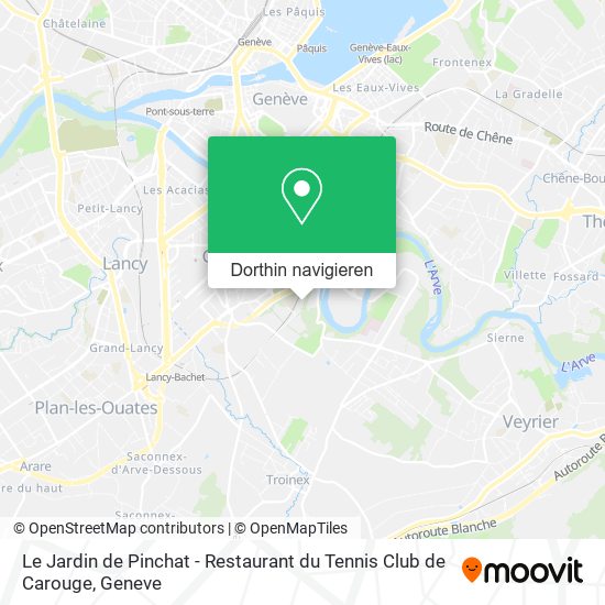 Le Jardin de Pinchat - Restaurant du Tennis Club de Carouge Karte