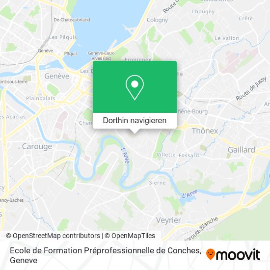Ecole de Formation Préprofessionnelle de Conches Karte