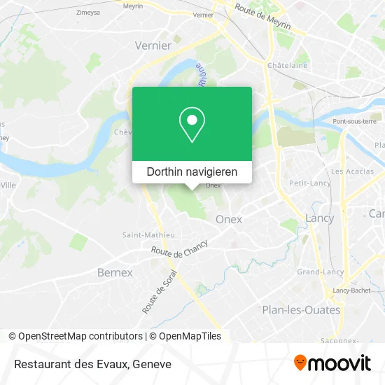 Restaurant des Evaux Karte
