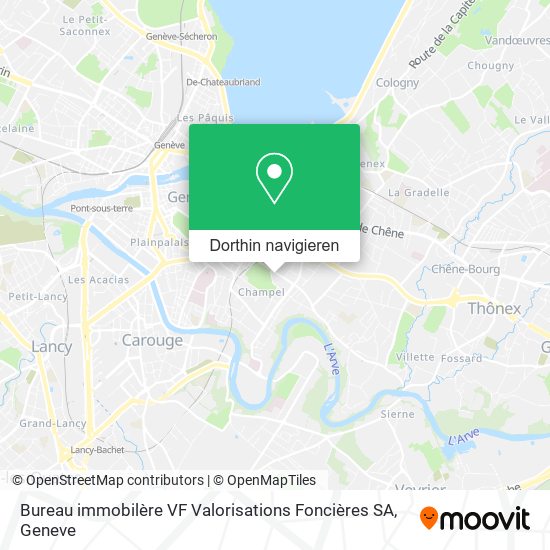 Bureau immobilère VF Valorisations Foncières SA Karte