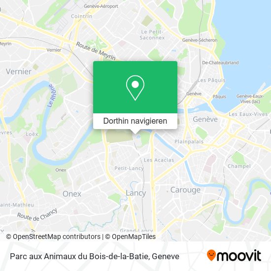 Parc aux Animaux du Bois-de-la-Batie Karte