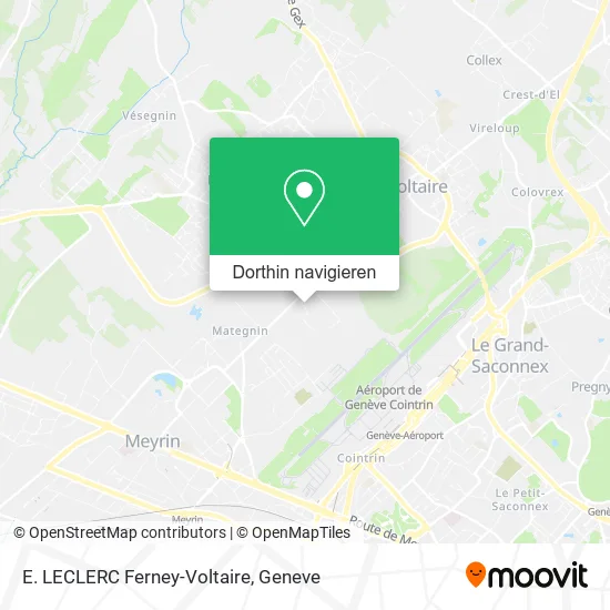 E. LECLERC Ferney-Voltaire Karte