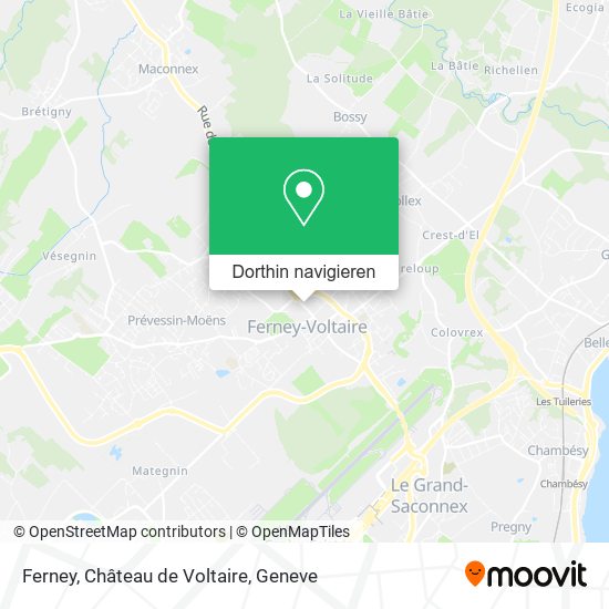 Ferney, Château de Voltaire Karte
