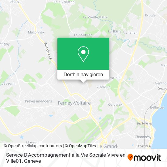 Service D'Accompagnement à la Vie Sociale Vivre en Ville01 Karte