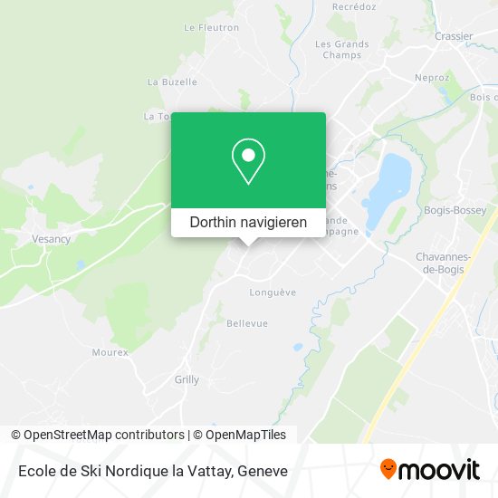 Ecole de Ski Nordique la Vattay Karte