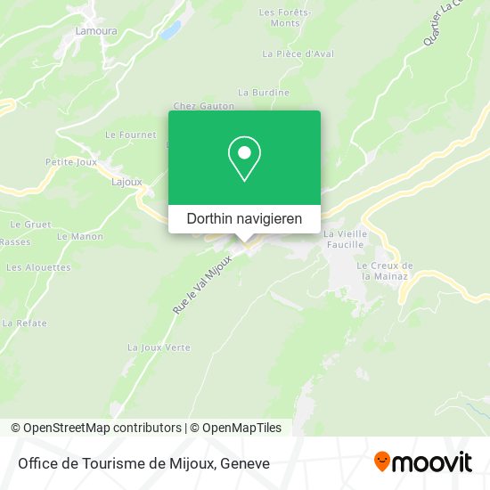 Office de Tourisme de Mijoux Karte