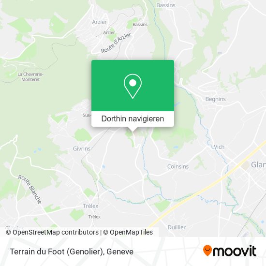Terrain du Foot (Genolier) Karte
