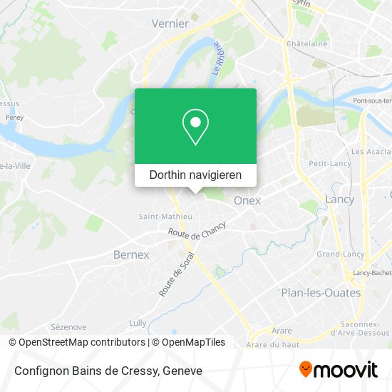 Confignon Bains de Cressy Karte