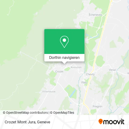 Crozet Mont Jura Karte