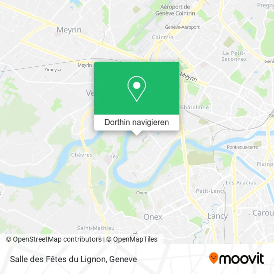Salle des Fêtes du Lignon Karte