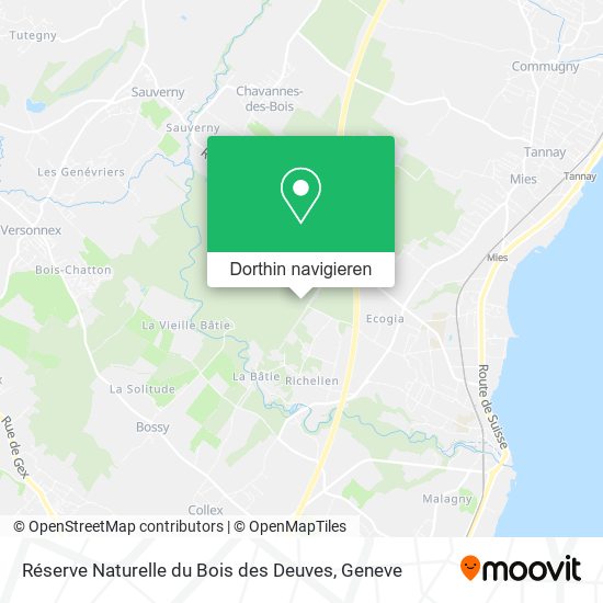 Réserve Naturelle du Bois des Deuves Karte