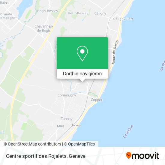 Centre sportif des Rojalets Karte