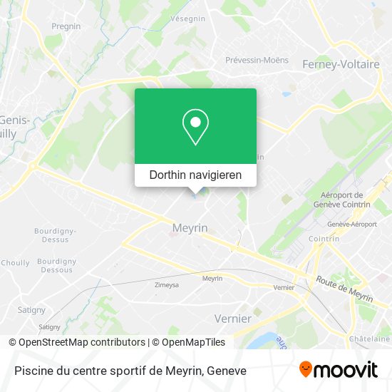 Piscine du centre sportif de Meyrin Karte