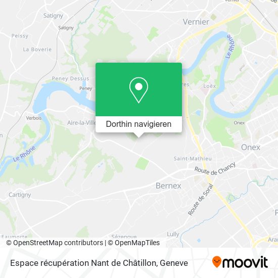 Espace récupération Nant de Châtillon Karte