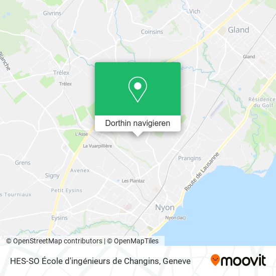 HES-SO École d'ingénieurs de Changins Karte