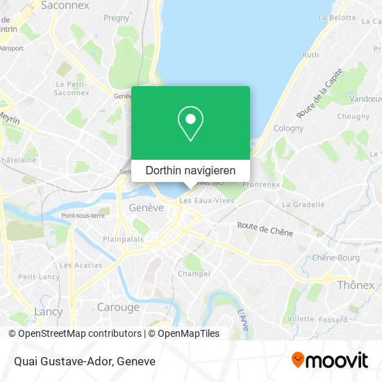 Quai Gustave-Ador Karte