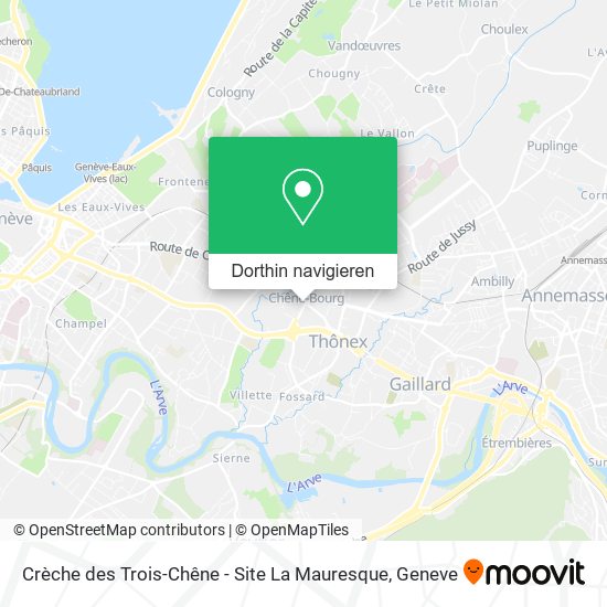 Crèche des Trois-Chêne - Site La Mauresque Karte