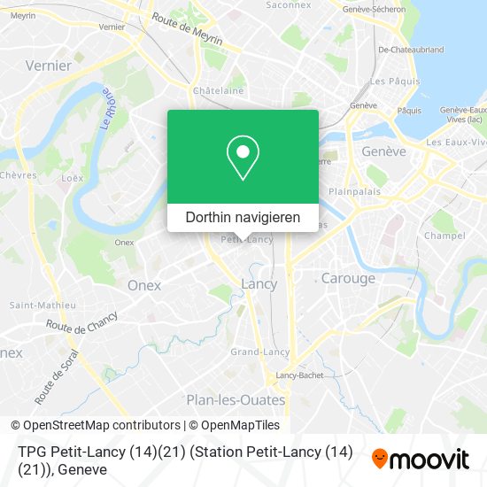 TPG Petit-Lancy (14)(21) (Station Petit-Lancy (14)(21)) Karte