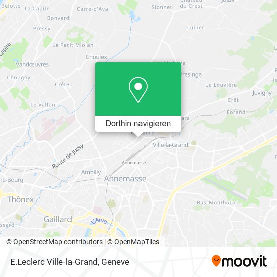 E.Leclerc Ville-la-Grand Karte
