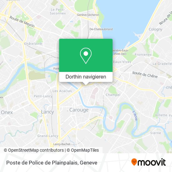 Poste de Police de Plainpalais Karte