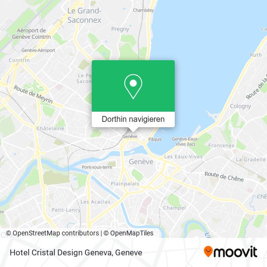 Hotel Cristal Design Geneva Karte