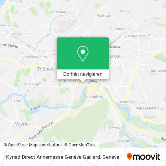 Kyriad Direct Annemasse Genève Gaillard Karte