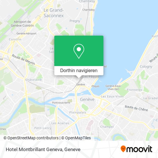 Hotel Montbrillant Geneva Karte