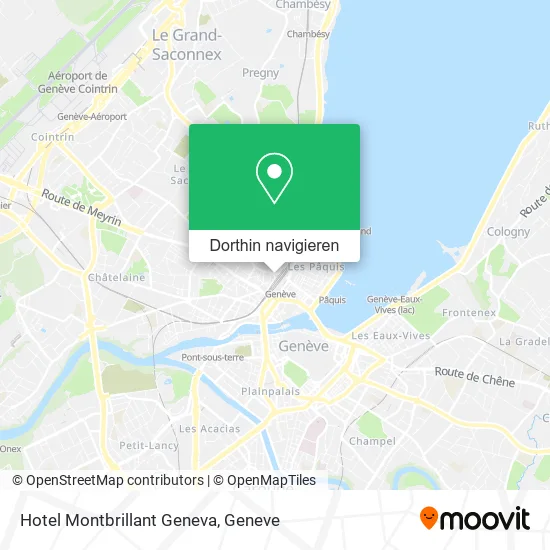 Hotel Montbrillant Geneva Karte