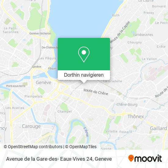 Avenue de la Gare-des- Eaux-Vives 24 Karte