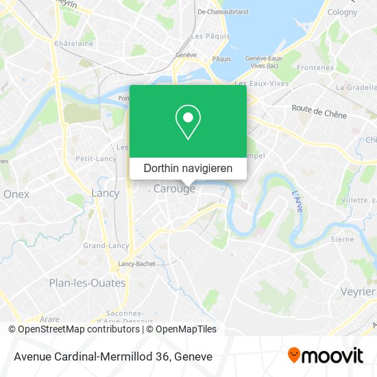 Avenue Cardinal-Mermillod 36 Karte