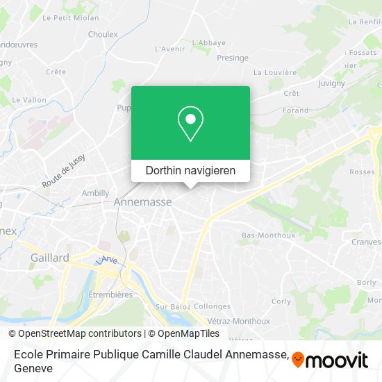 Ecole Primaire Publique Camille Claudel Annemasse Karte