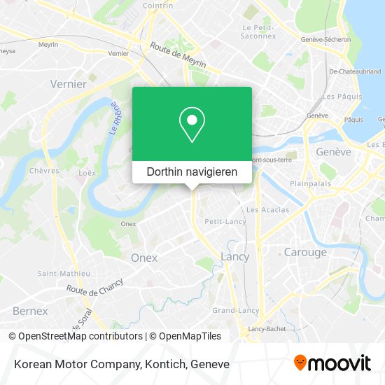 Korean Motor Company, Kontich Karte