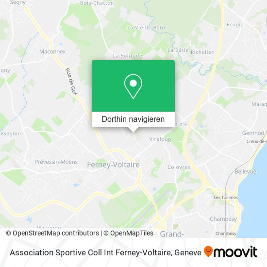Association Sportive Coll Int Ferney-Voltaire Karte