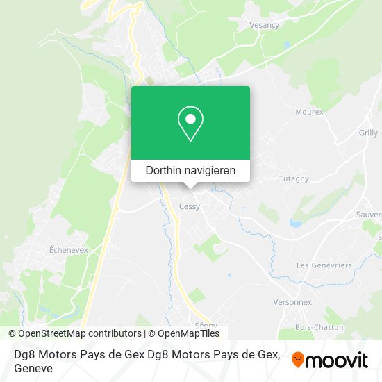 Dg8 Motors Pays de Gex Dg8 Motors Pays de Gex Karte