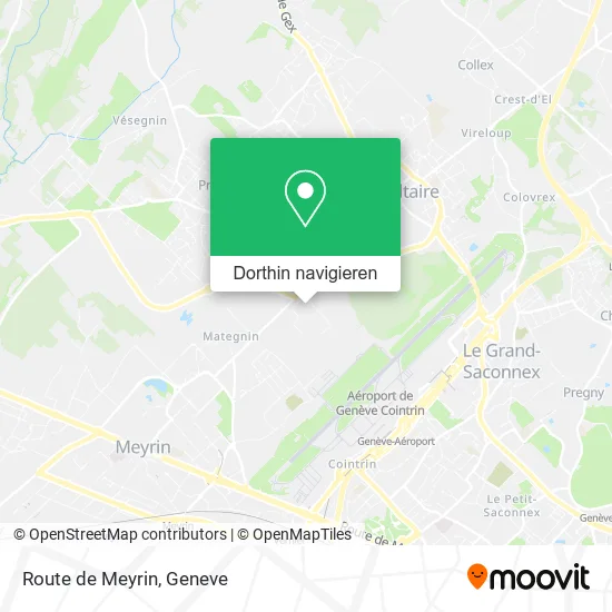 Route de Meyrin Karte