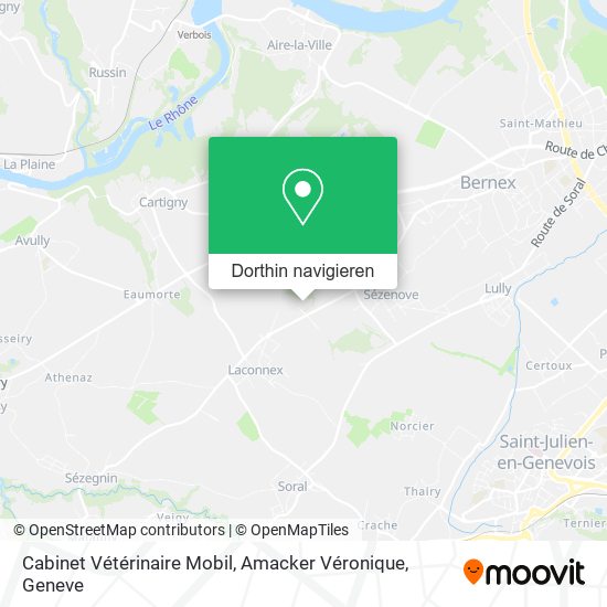 Cabinet Vétérinaire Mobil, Amacker Véronique Karte