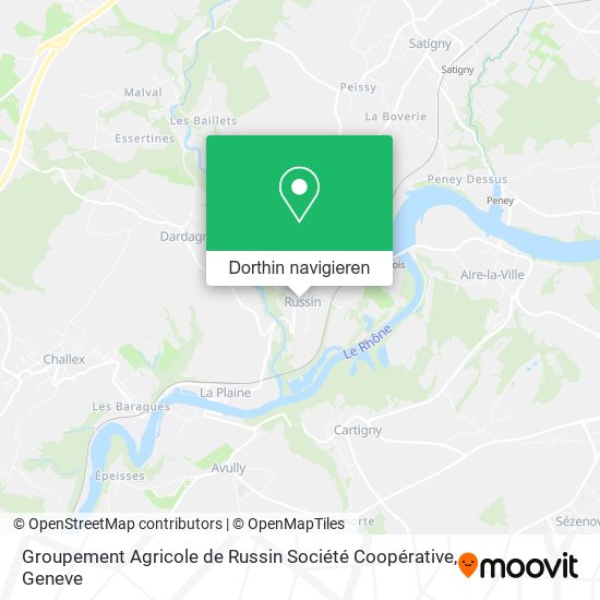 Groupement Agricole de Russin Société Coopérative Karte