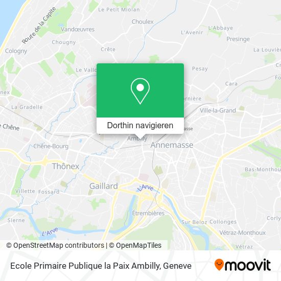 Ecole Primaire Publique la Paix Ambilly Karte