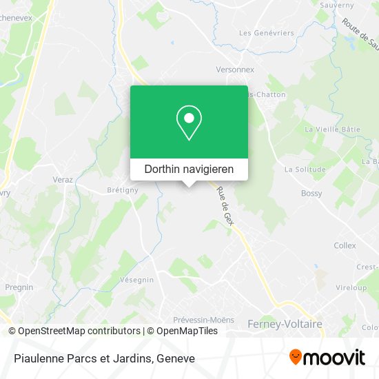 Piaulenne Parcs et Jardins Karte