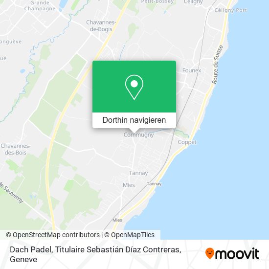 Dach Padel, Titulaire Sebastián Díaz Contreras Karte