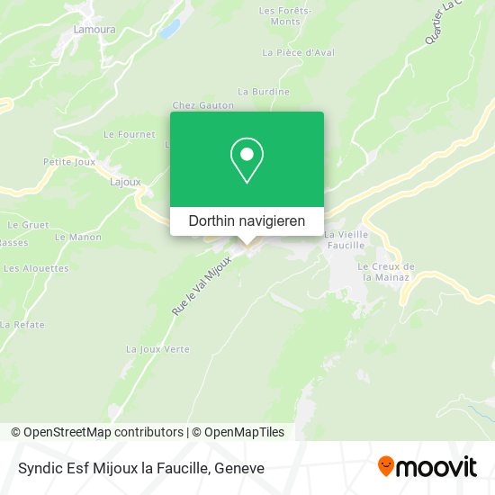Syndic Esf Mijoux la Faucille Karte